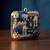 Floral embroidered box clutchbag for women with detachable strap