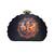 Durga printed d-shape clutch for women with detachable chain starp