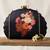 Black girl and flower printed clutch bag for women with detachable strap