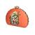 Printed half moon clutch bag for women with detachable strap