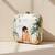 Casual printed girl portarait box clutch bag for women with detachable strap