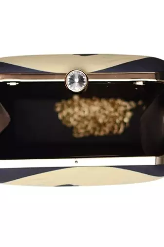 Women with tiger portarit printed box clutch bag for women with detachable strap
