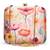 Printed box clutch bag for women with detachable strap