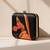 Printed box clutch bag for women with detachable strap