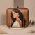 Brown, indian women in saree printed quirky designer clutch purse for ladies