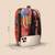 Multicolor girl boss artistic print box clutch sling purse quirky art