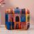 Multicolor radharani with krishna portrait printed square box clutch
