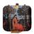 Women portarit printed box clutch for women with detachable strap