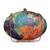 Batik printed box clutch for women with detachable strap