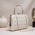 Embroidered box clutch bag for women with detachable strap