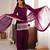 Wine heavy fendy silk embroidered kurta with farshi shalwar & glass roman silk dupatta set