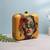 Colorful sunglasses portrait printed box clutch bag for women with detachable strap