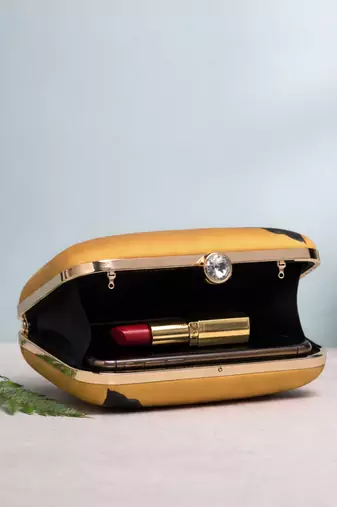 Colorful sunglasses portrait printed box clutch bag for women with detachable strap