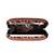 Black based flamingo printed clutch for women with detachable strap
