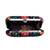 Black based floral printed clutch for women with detachable strap