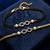 Infinity evil eye bhaiya bhabhi rakhi set with pearl beads
