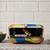 Multicolored portrait printed clutch bag for women with detachable strap