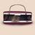 Maroon based floral girl portrait printed clutch bag for women with detachable strap
