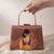 Indian women portrait printed clutchbag for women with detachable strap