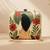 Women’s portrait printed clutch bag