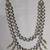 White antique gold-plated agate stone kundan dula mala Men Jewellery