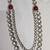Maroon antique gold-plated agate stone kundan dula mala Men Jewellery