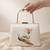 Peacock with flower printed clutch bag for women with detachable strap for women