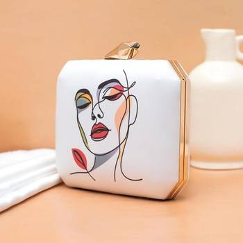 Printed box clutch purse - sling bag - crossbody handbag 2