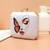 Butterfly face abstract beauty printed  clutch bag for women with detachable strap