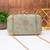 Royal olive pastel blossom clutch bag for women with detachable strap