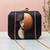 Abstract face art printed clutch bag for women with detachable strap
