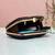 Abstract face art printed clutch bag for women with detachable strap