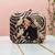 Swirl art printed clutch bag for women with detachable strap