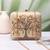 Golden tree pattern printed clutch bag for women with detachable strap