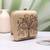 Golden tree pattern printed clutch bag for women with detachable strap