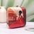Red saree muse portrait clutch bag for women with detachable strap