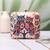 Twin owls printed clutch for women with detachable strap