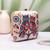 Twin owls printed clutch for women with detachable strap