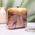 Twin cranes sunset printed clutch for women with detachable strap