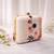 Minimal floral abstract printed clutch bag for women with detachable strap