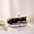 Minimal floral abstract printed clutch bag for women with detachable strap