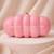 Elegant pink puff acrylic clutch bag for women with detachable strap