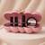 Elegant pink puff acrylic clutch bag for women with detachable strap