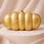 Elegant golden puff acrylic clutch bag for women with detachable strap