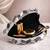Elegant silver fan-shaped acrylic clutch bag for women with detachable strap
