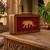 Elegance golden jaguar wooden clutch bag for women with detachable strap