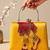 Printed royal heritage ghungroo clutch bag for women with hand embroidery