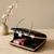 Printed enchanted garden lady clutch bag for women with hand embroidery