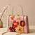 Printed blossom elegance floral clutch bag for women with hand embroidery
