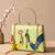 Printed divine harmony radha krishna clutch bag for women with hand embroidery